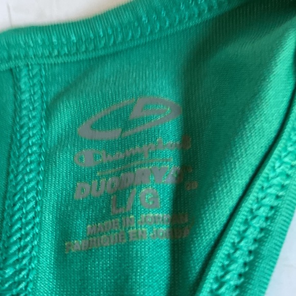 Champlain Duodry NWOT green polyester tank top with t-back - Picture 3 of 6